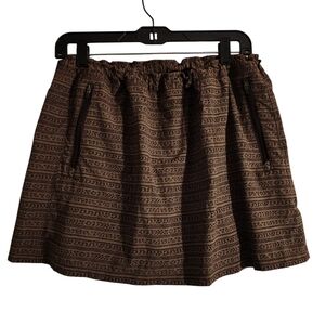 L.L. Bean Tan and Brown Patterned Pants